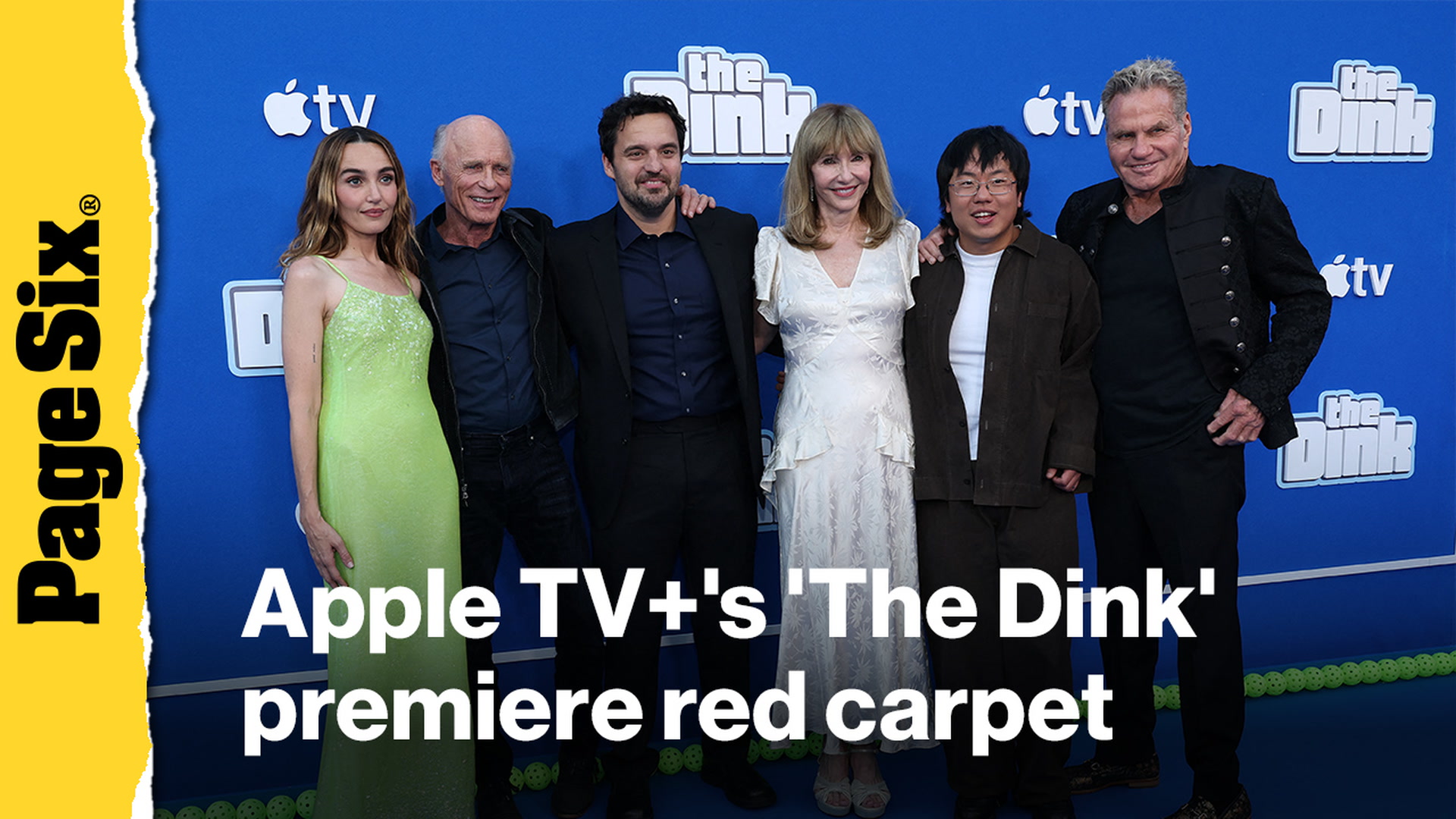 Video thumbnail for Ed Harris, Mary Steenburgen, Jake Johnson and more attend the premiere of Apple TV+'s 'The Dink'
