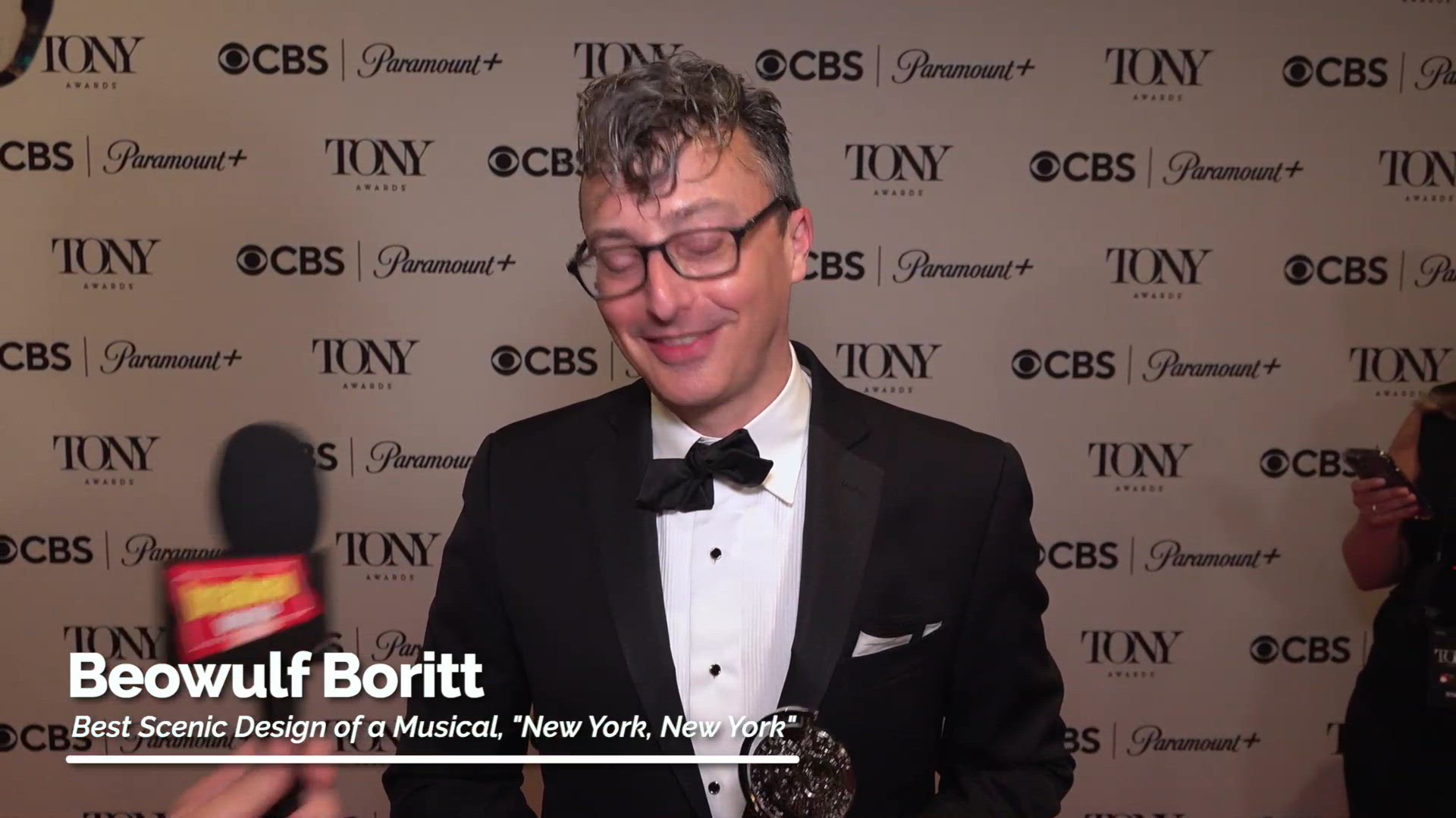 Video thumbnail for Video: Beowulf Boritt Celebrates Tony Win for 'Best Scenic Design of a Musical'