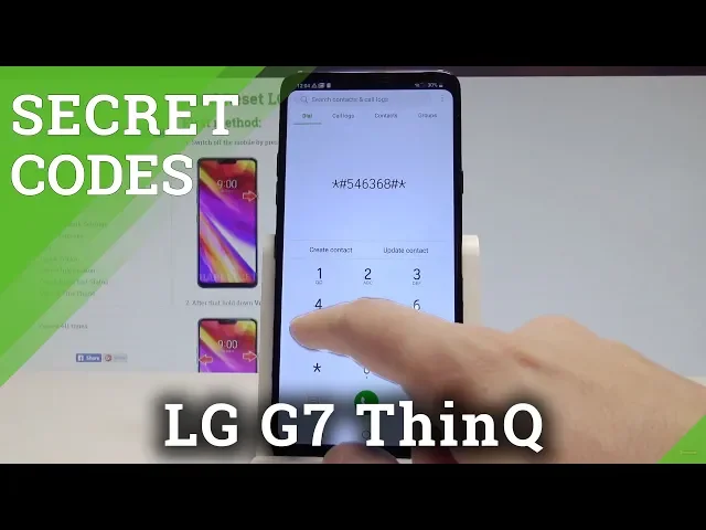 Video thumbnail for Secret Codes LG G7 ThinQ - Hidden Mode / Tricks / Tips / Secret Options |HardReset.Info