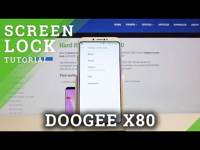 Video thumbnail for How to Set Different Screen Lock Type in Doogee X80 – Add Screen Lock