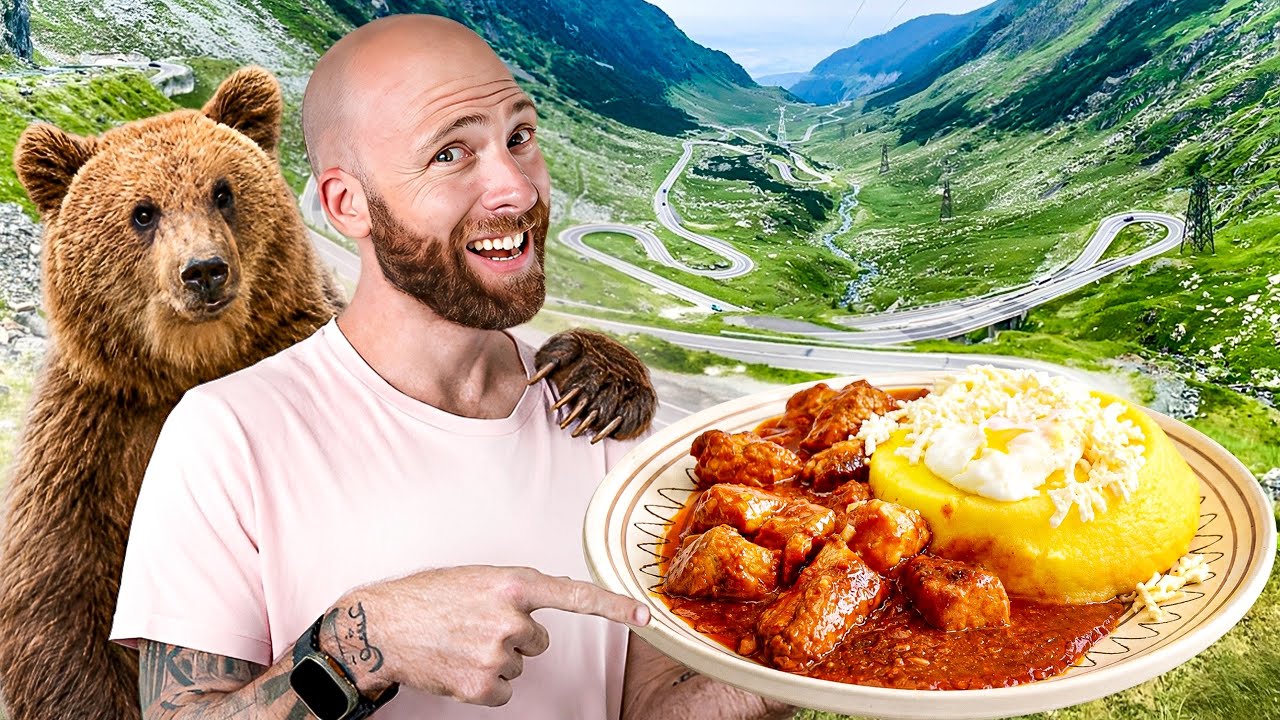 Video thumbnail for Romania's Most Epic Food Road Trip!! Bears & Mountain Eats!!