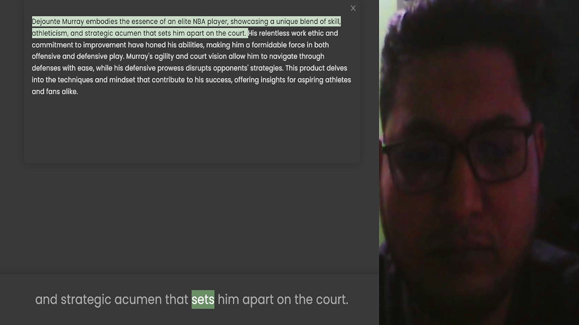 Video thumbnail for Dejounte Murray embodies the essence of an elite NBA player, showcasing a unique blend of skill, athleticism, and strategic acumen that sets him apart on the court. His relentless work ethic and commitment to improvement have honed his ab