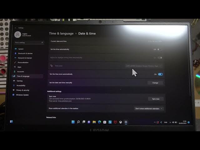 Video thumbnail for How To Enable & Disable Automatic Time Zone In Lenovo Legion Laptop