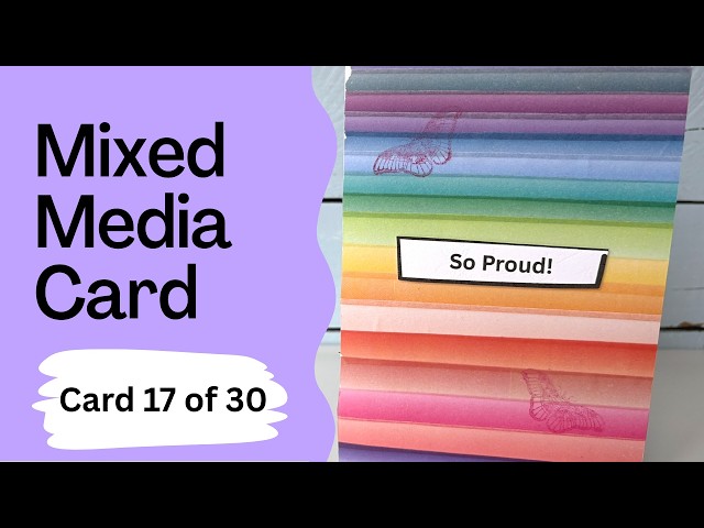 Video thumbnail for Easy Mixed Media Card using Washi Tape!