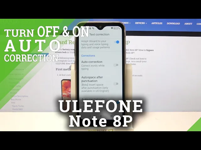 Video thumbnail for How to Open Keyboard All Functions – Activate Auto-Correction on ULEFONE Note 8P