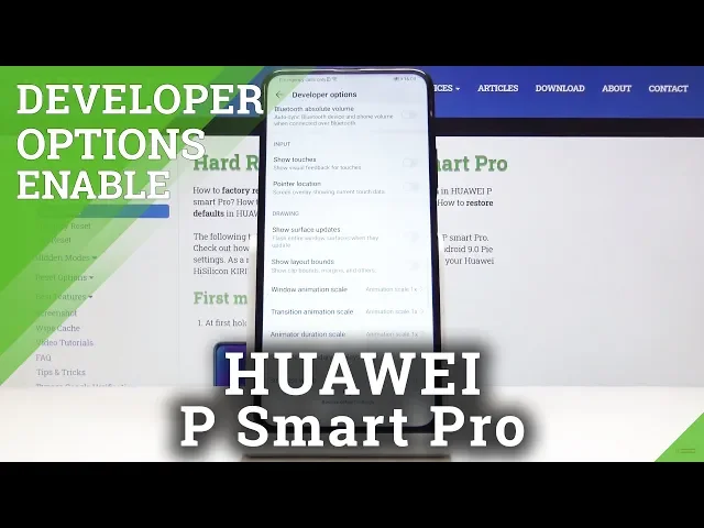 Video thumbnail for How to Set Up Developer Options in HUAWEI P Smart Pro – Developer Mode