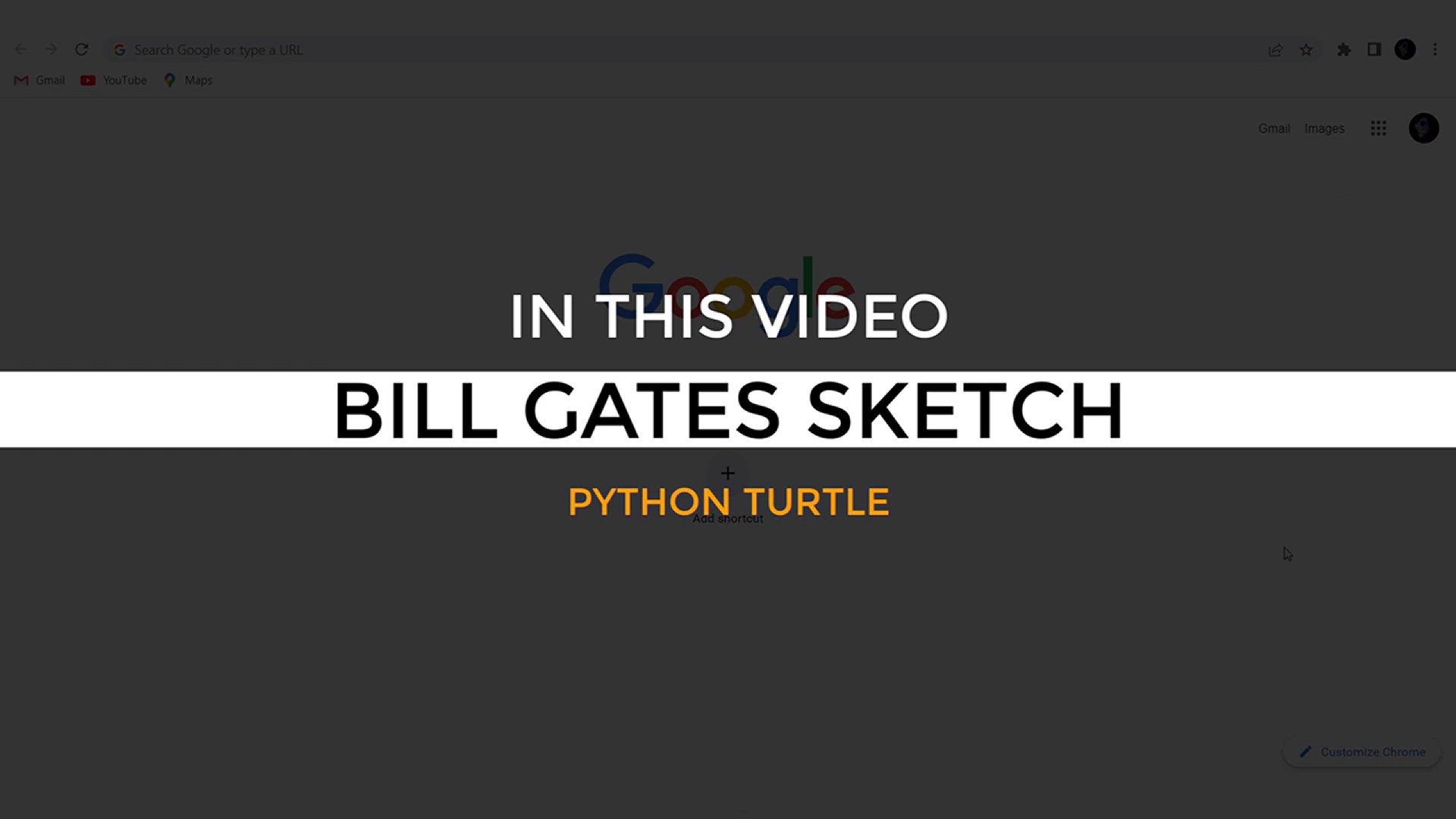 'Video thumbnail for I Never Thought of Drawing Bill Gates in Python'