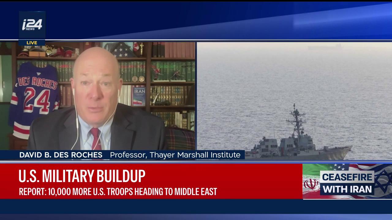 Video thumbnail for What does the US military buildup in the Middle East mean for the ceasefire?