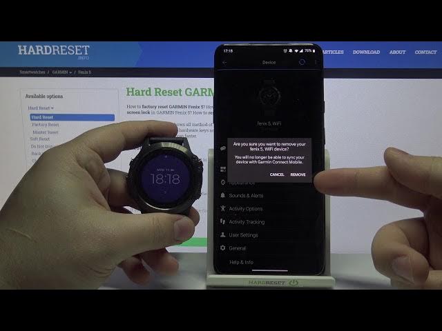 Video thumbnail for How to Unpair GARMIN Fenix 5 Performer – Disconnect Bluetooth Devices