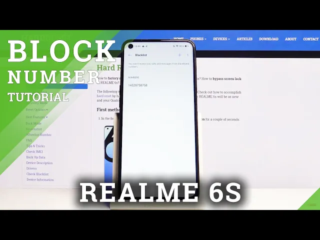 Video thumbnail for How to Block Number in REALME 6s – Create Blacklist