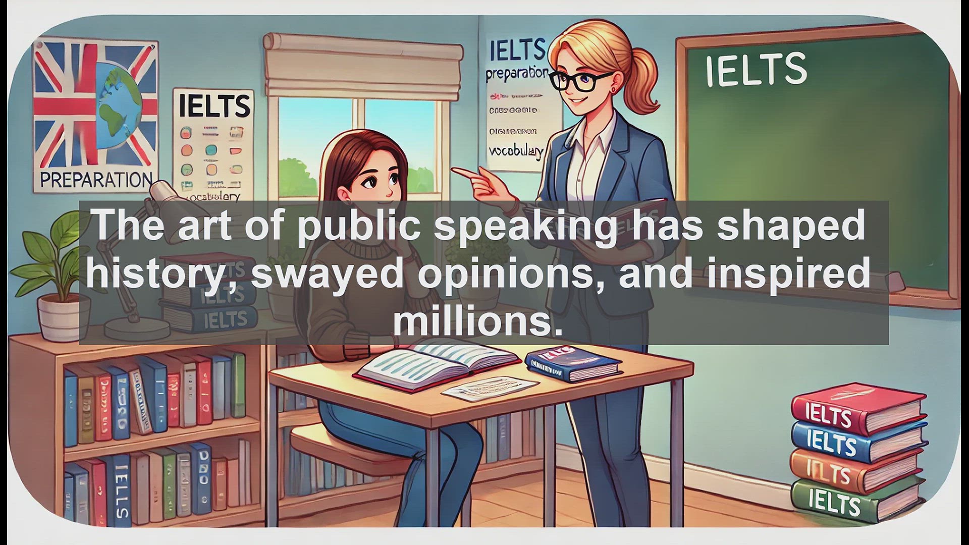 'Video thumbnail for 5000 Must Know IELTS 8.0 Vocabulary - Oratory: The Art of Powerful Public Speaking'