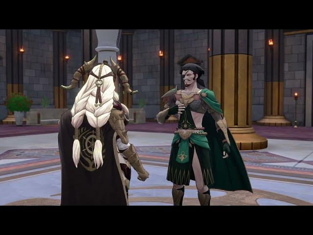 Video thumbnail for Fire Emblem: Fortune's Weave - 1 Theodora Path Ch 7: Talk To Bonaventure About Next Match and Heir