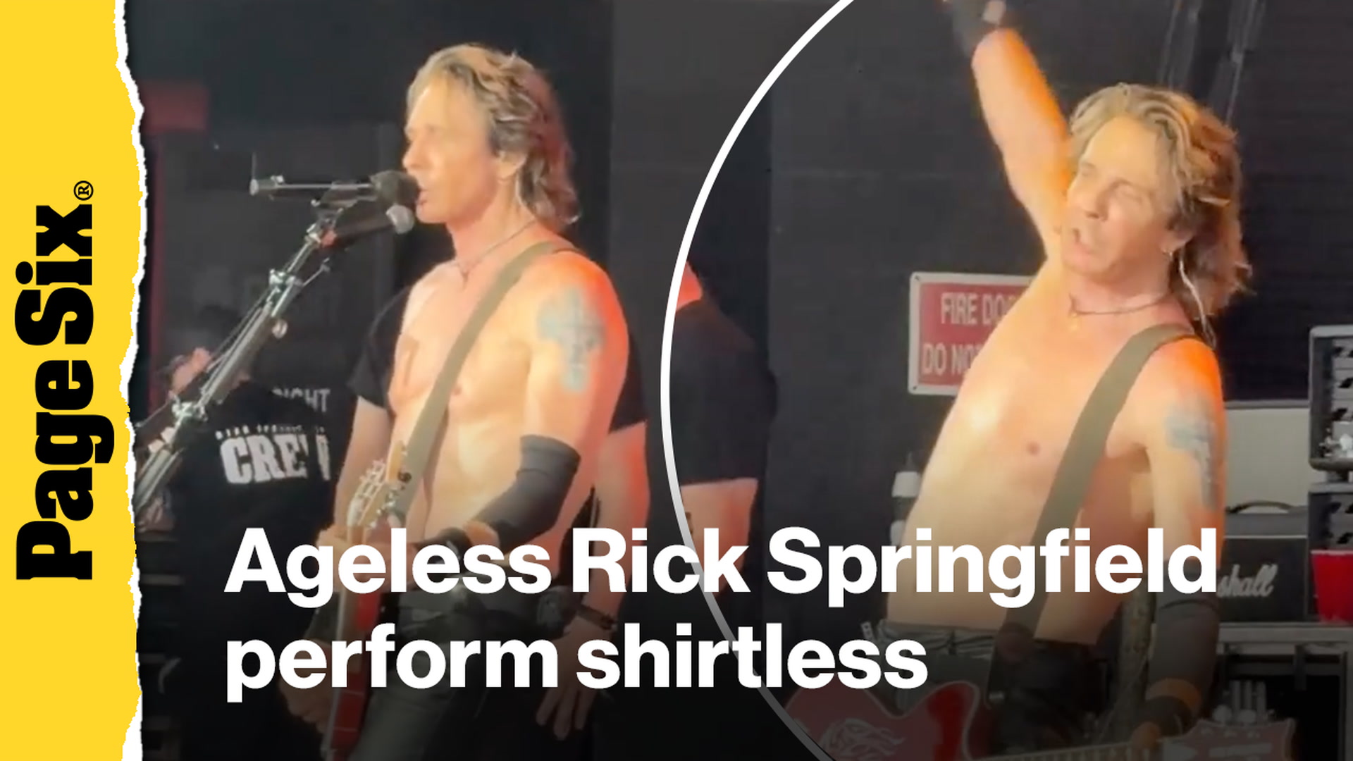 Video thumbnail for Ageless Rick Springfield, 76, performs shirtless