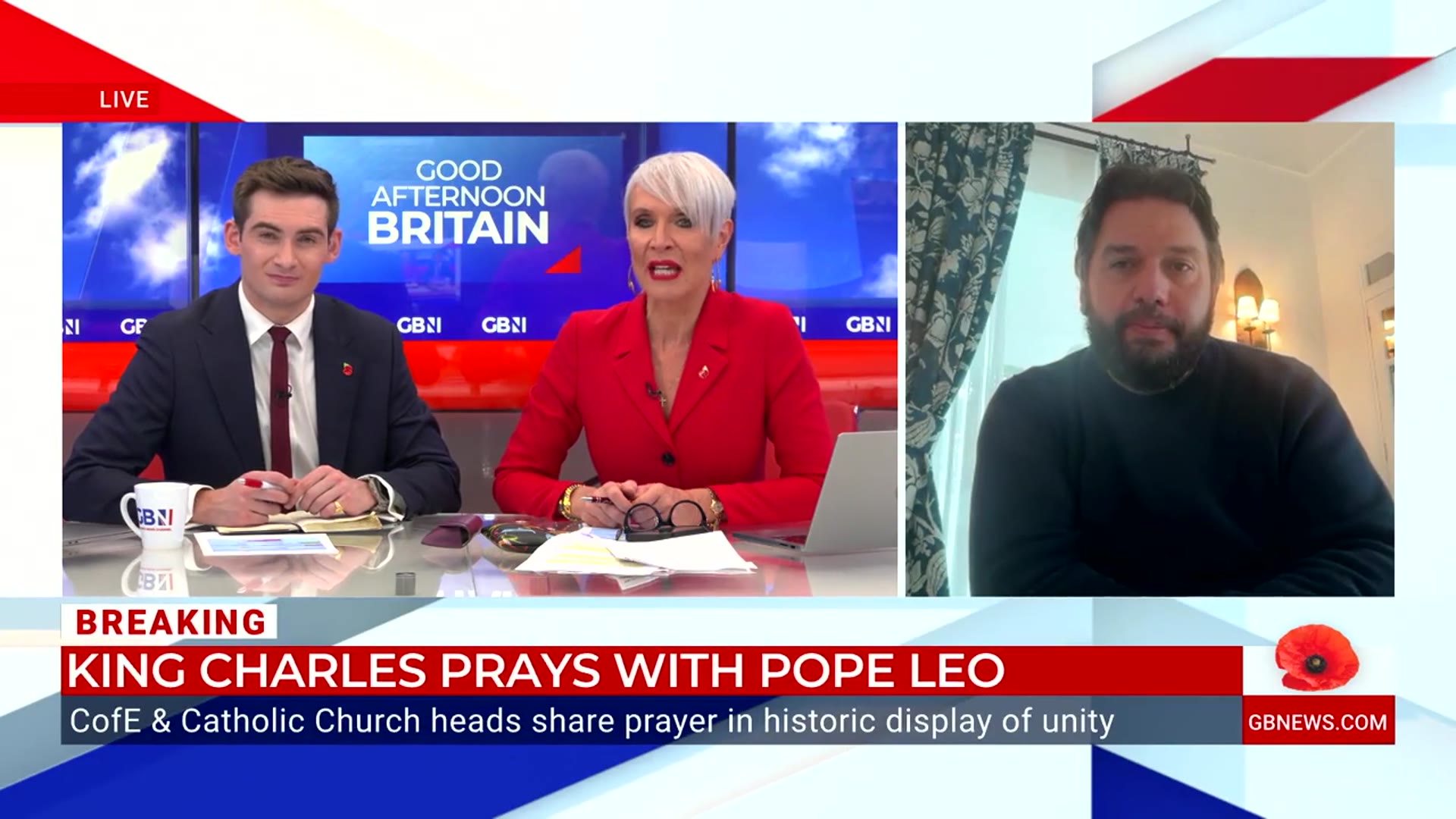 'Video thumbnail for WATCH: Royal historian says King Charles visit to Pope is not 'getting the attention it deserves''