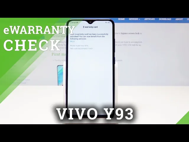 Video thumbnail for How to Read E-warranty Status in VIVO Y93 - eWarranty Information