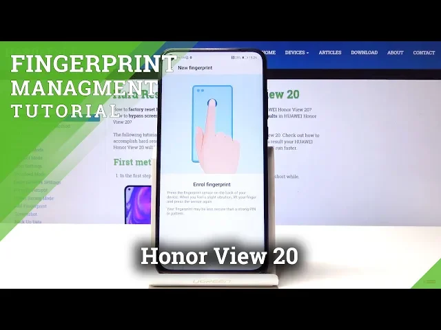 Video thumbnail for How to Add Fingerprint Lock on Honor View 20 - Set Fingerprint Unlock