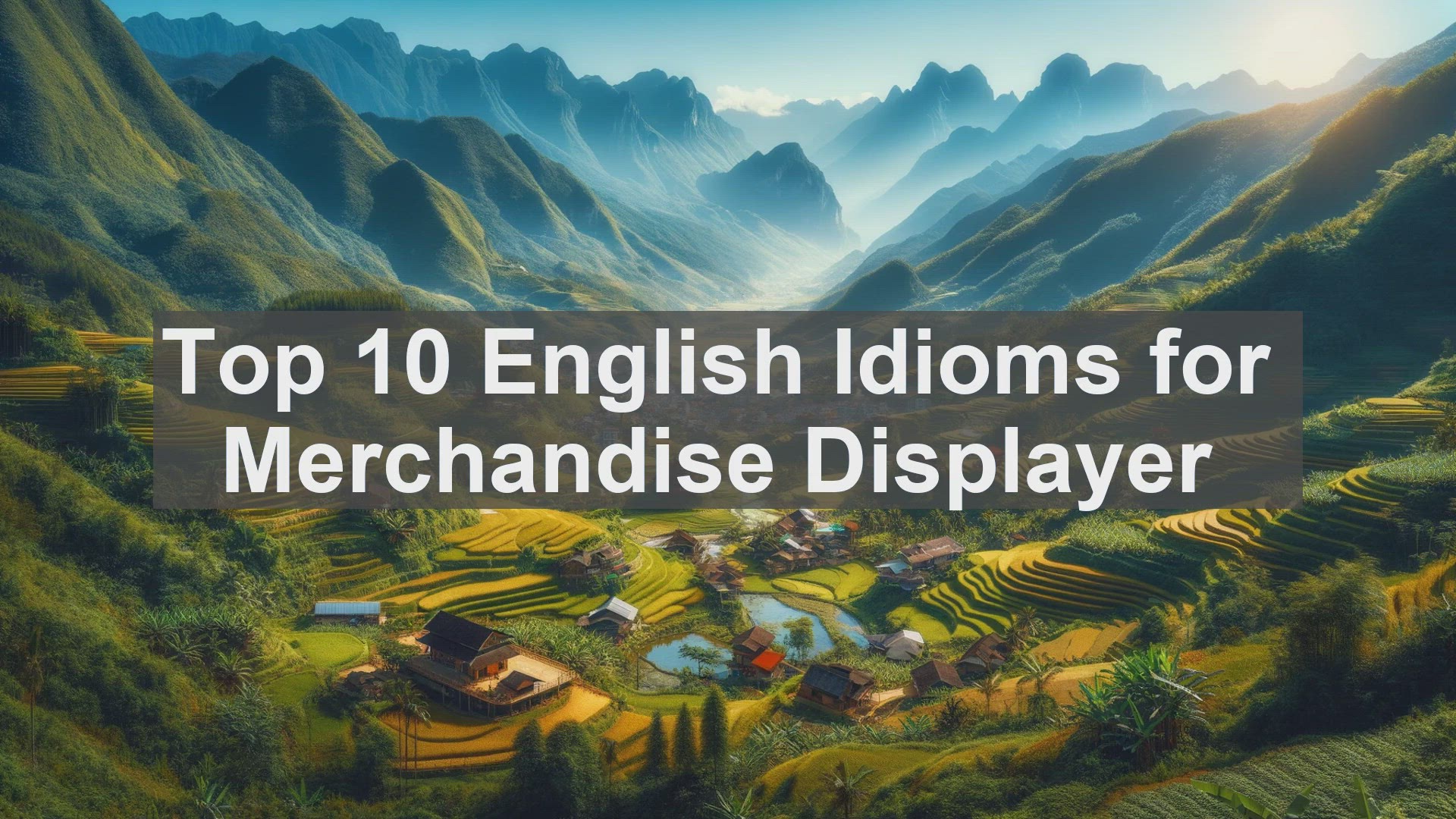 'Video thumbnail for Top 10 English Idioms for Merchandise Displayer'