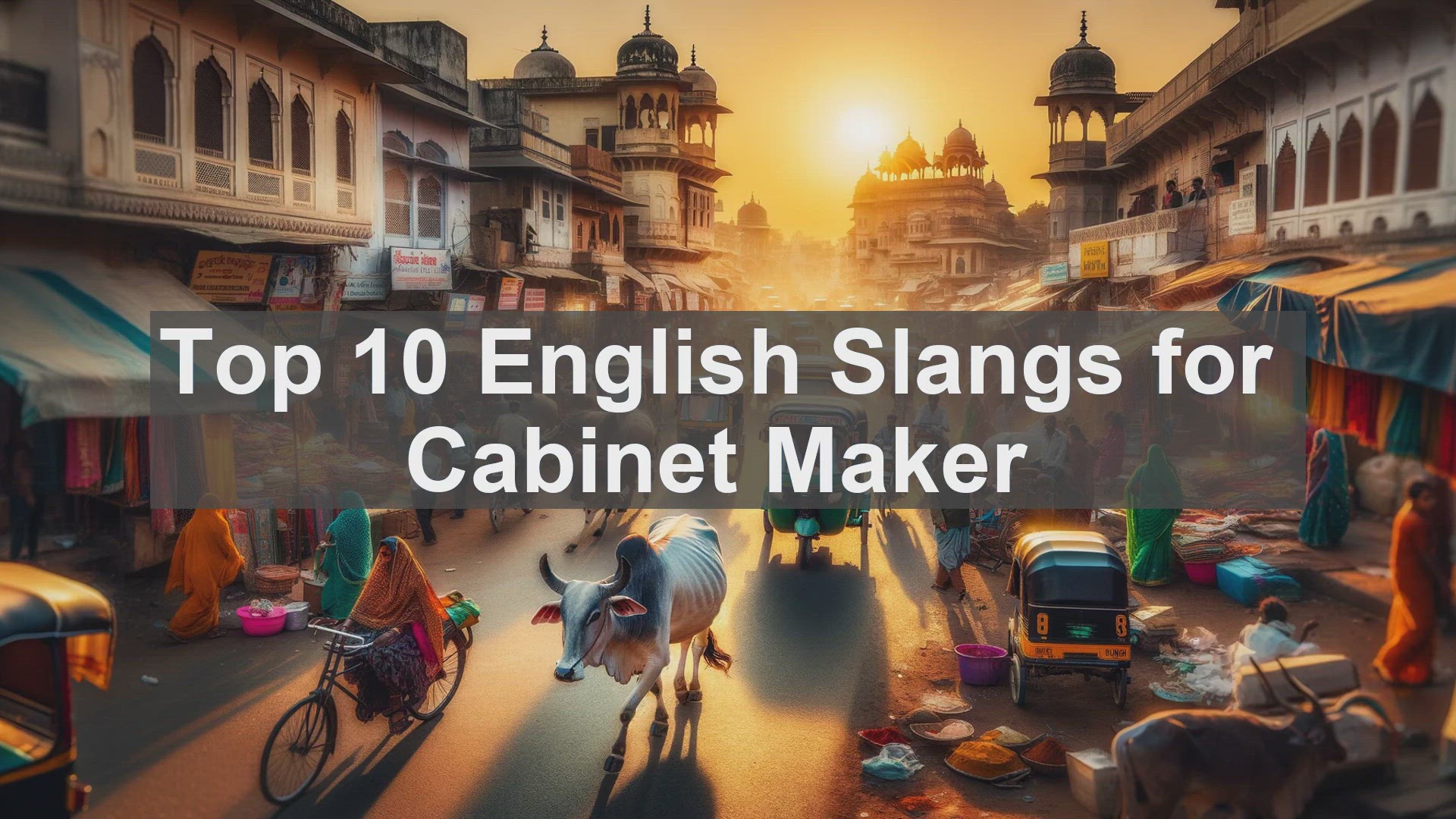 'Video thumbnail for Top 10 English Slangs for Cabinet Maker'