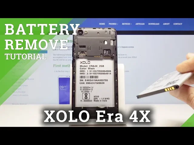 Video thumbnail for How to Remove Battery from XOLO Era 4X – Soft Reset / Open Back Cover