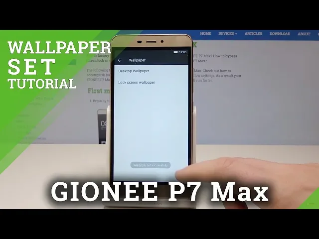 Video thumbnail for How to Change Wallpaper in GIONEE P7 Max - Home & Lock Screen Update