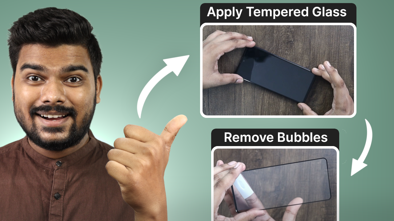 'Video thumbnail for How to Apply Tempered Glass on Smartphone & Remove Bubbles'
