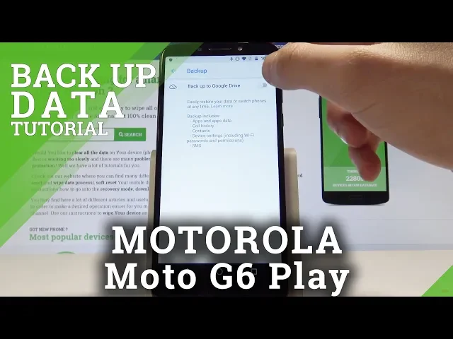 Video thumbnail for How to Back Up Data in MOTOROLA Moto G6 Play - Enable Google Backup