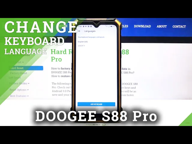 Video thumbnail for How to Change Keyboard Language in DOOGEE S88 Pro – System Dictionary