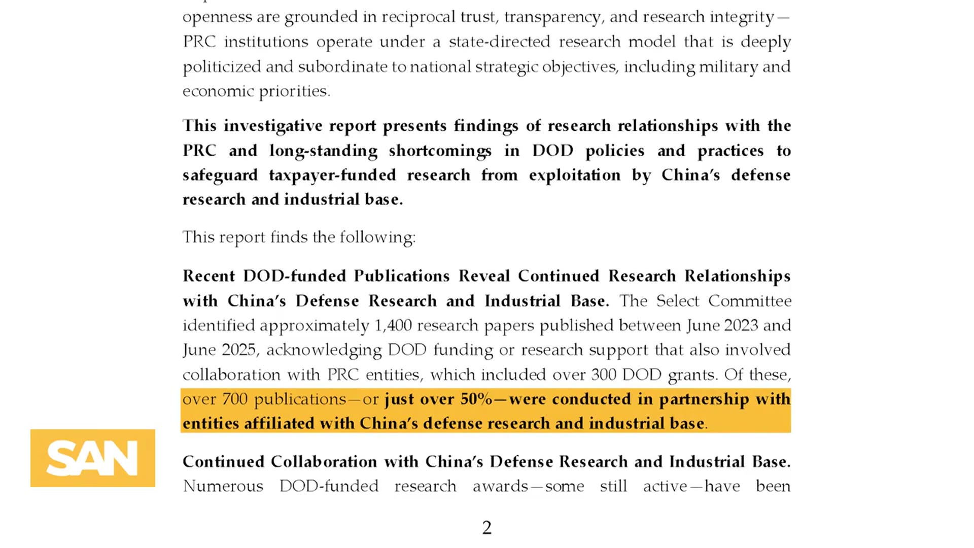 'Video thumbnail for ‘Fox in the henhouse’: New report shows Pentagon funds helped Chinese military'