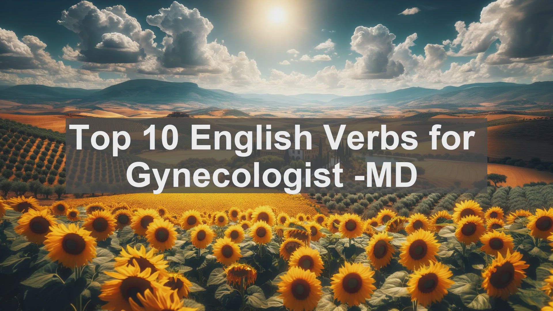 'Video thumbnail for Top 10 English Verbs for Gynecologist MD'