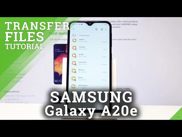 Video thumbnail for How to Transfer Files from Samsung Galaxy A20e to SD Card - Move Data