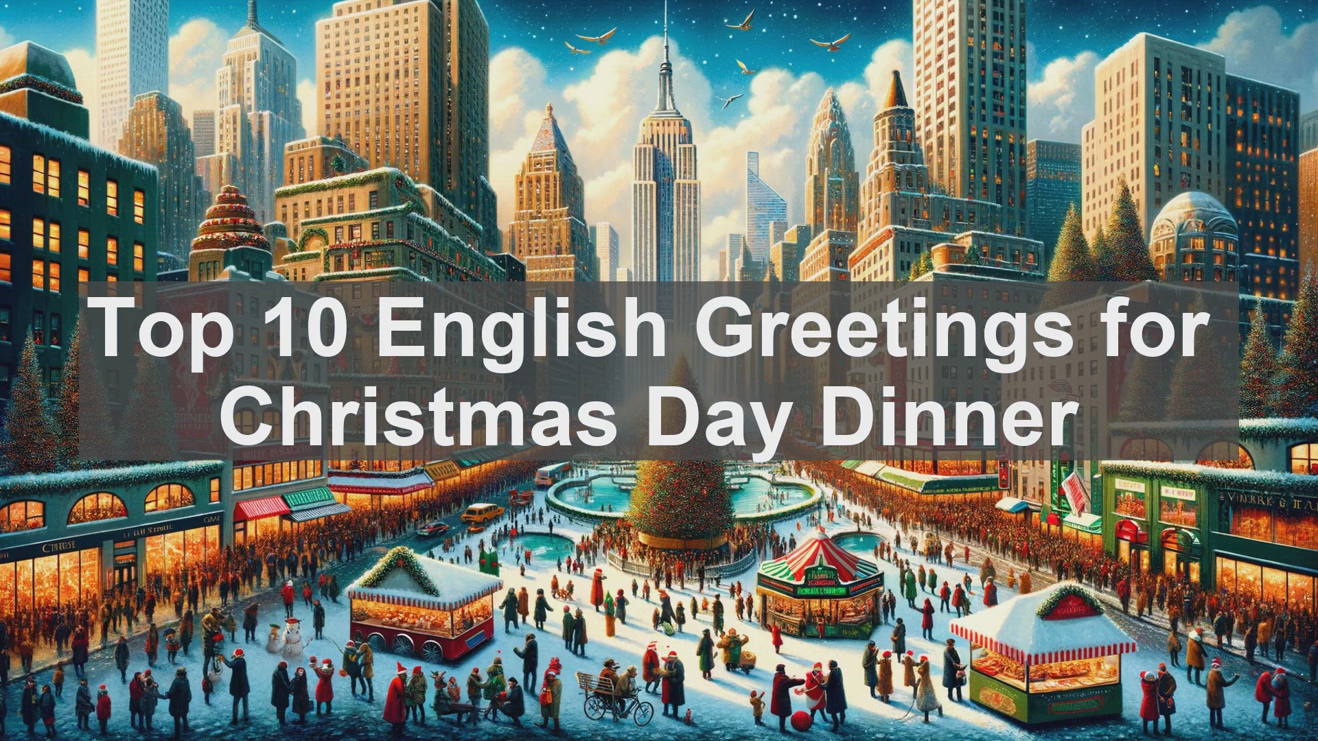 'Video thumbnail for Top 10 English Greetings for Christmas Day Dinner'
