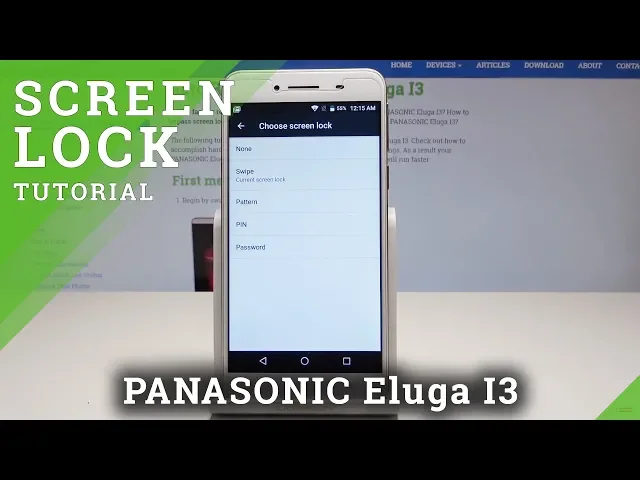 Video thumbnail for How to Add Screen Lock in PANASONIC Eluga I3 – Set Up Screen Protection