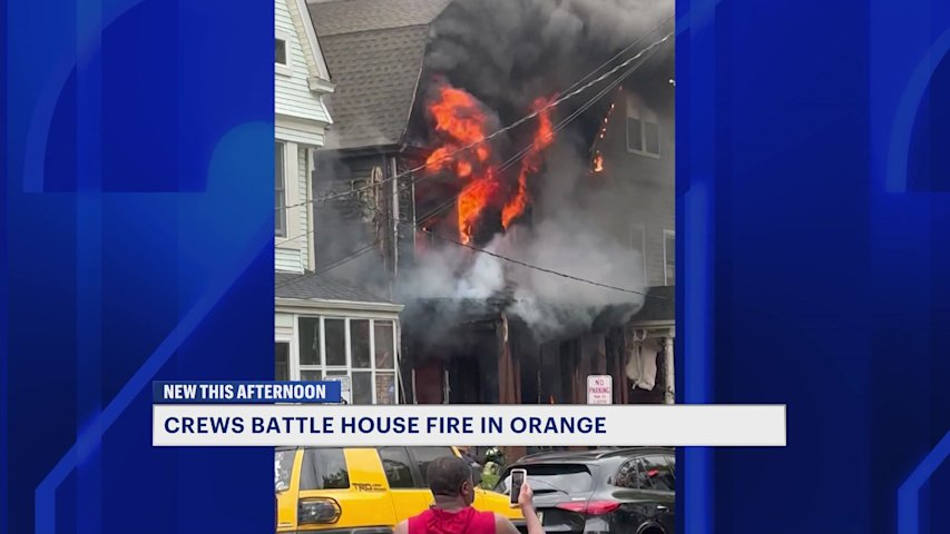 Video thumbnail for Two killed, at least 20 displaced by Orange house fire