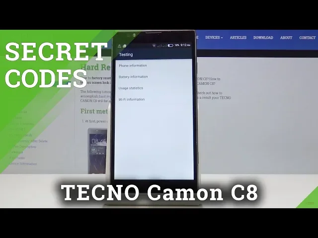 Video thumbnail for Secret Codes TECNO Camon C8 - Super Features / Useful Modes