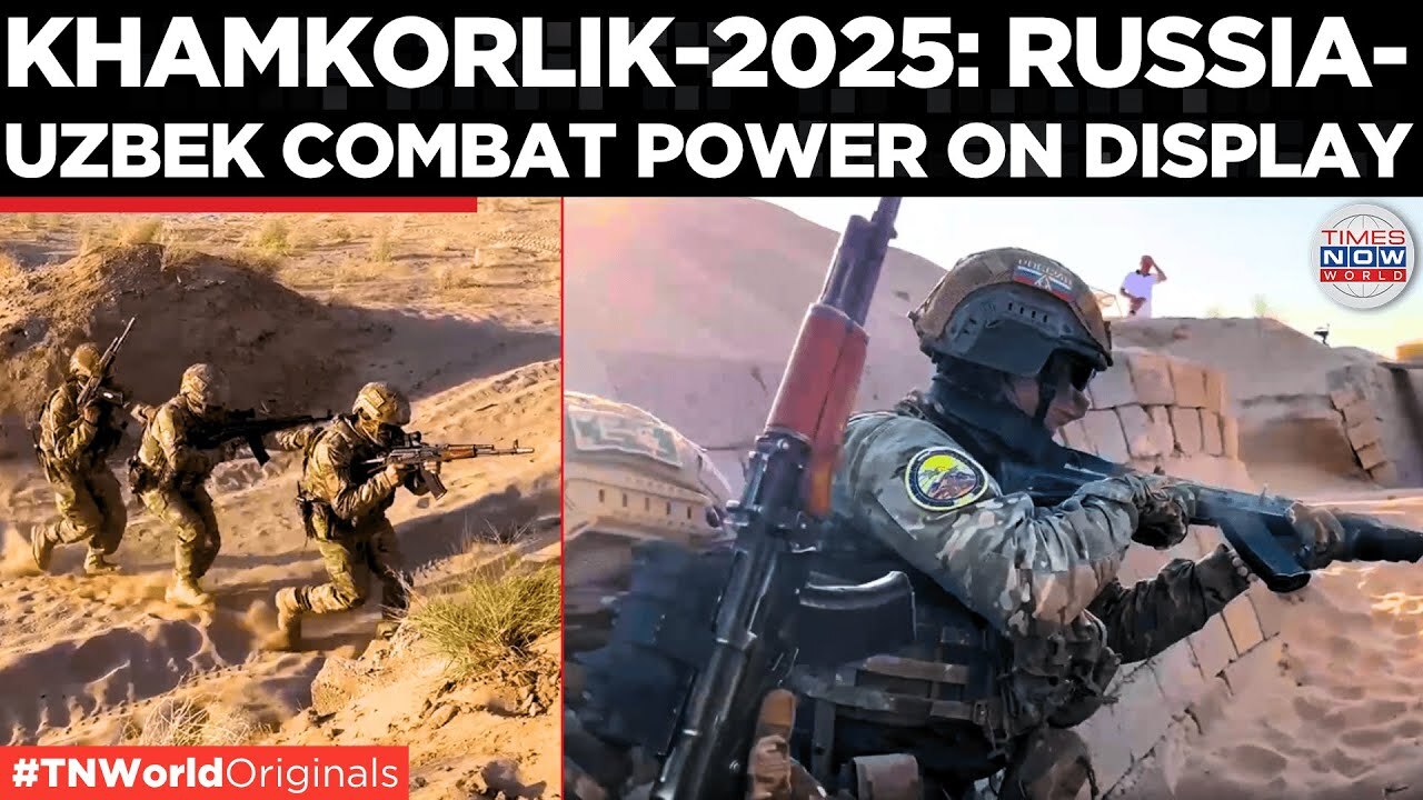 'Video thumbnail for EPIC Firepower: Russia-Uzbek Joint Exercises Showcase Deadly Precision in Khamkorlik-2025| TN World'