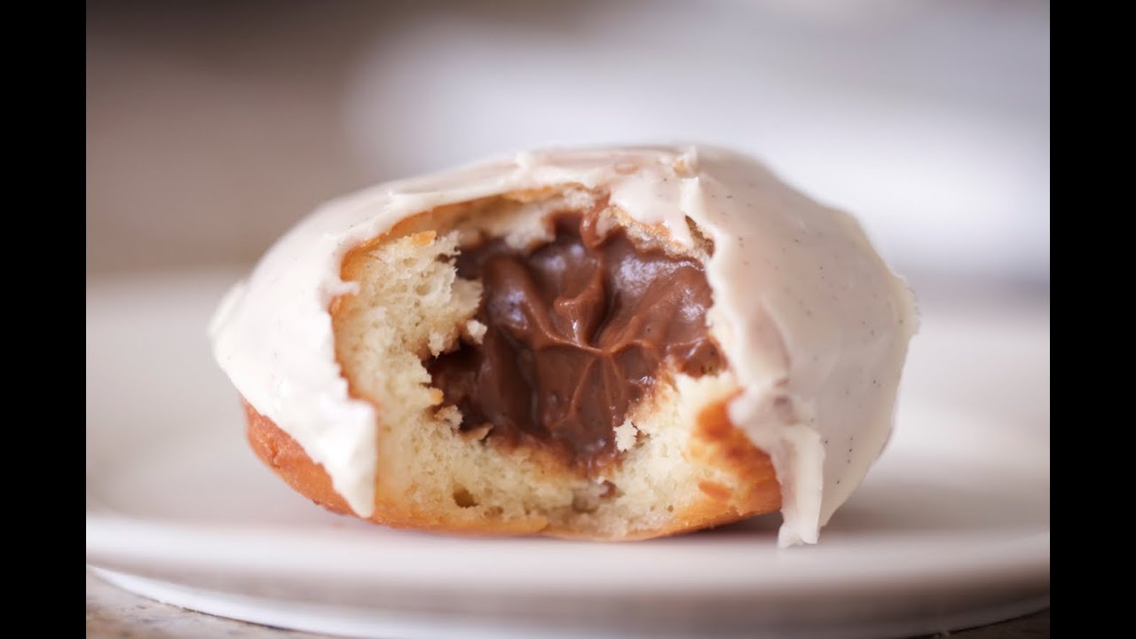 Video thumbnail for Chocolate Cream Filled Donut | Byron Talbott