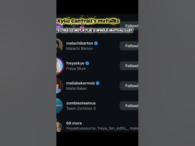Video thumbnail for Kylie cantrall’s mutual list