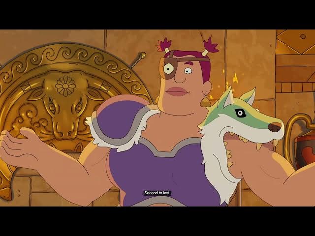 Video thumbnail for Schlub just flipped the dinner table and Stupendous is riding an Eagle in this scene