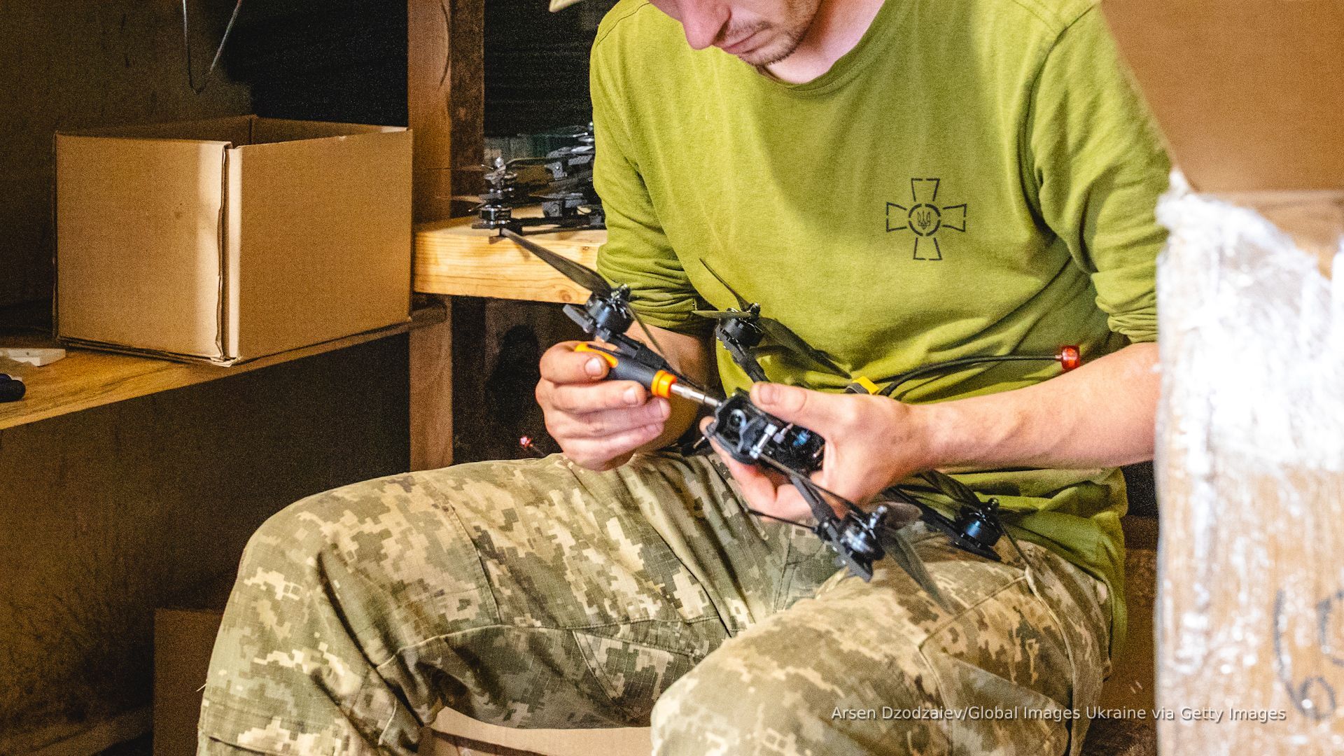 Video thumbnail for Ukraine using drones loaded with malware to disrupt Russian operations