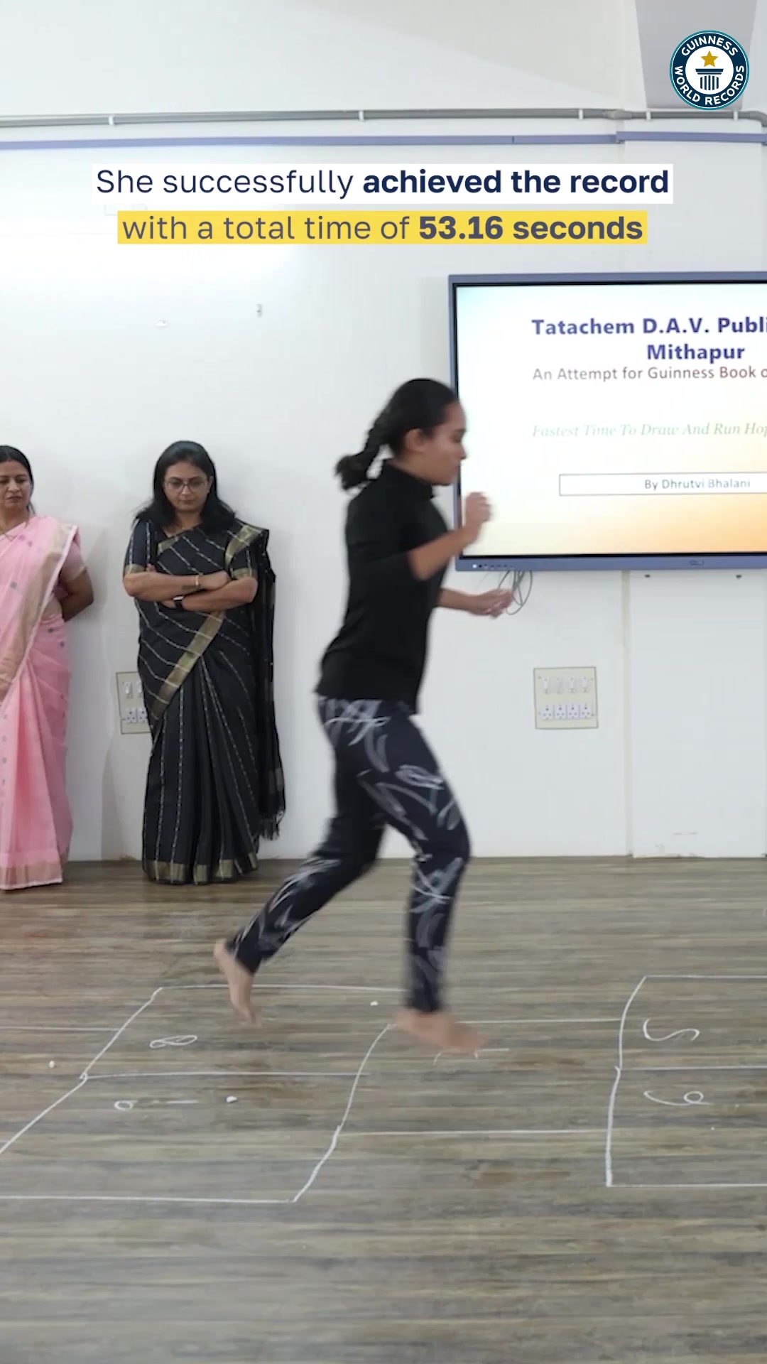 Video thumbnail for Fastest Hopscotch Run Record by Dhrutvi Bhalani