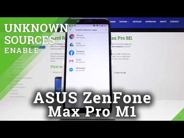 Video thumbnail for How to Allow Unknown Sources in ASUS ZenFone Max Pro M1 - Install Unknown Apps