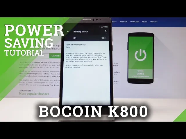 Video thumbnail for How to Enable Power Saving Mode in BOCOIN K800 - Low Power Solution