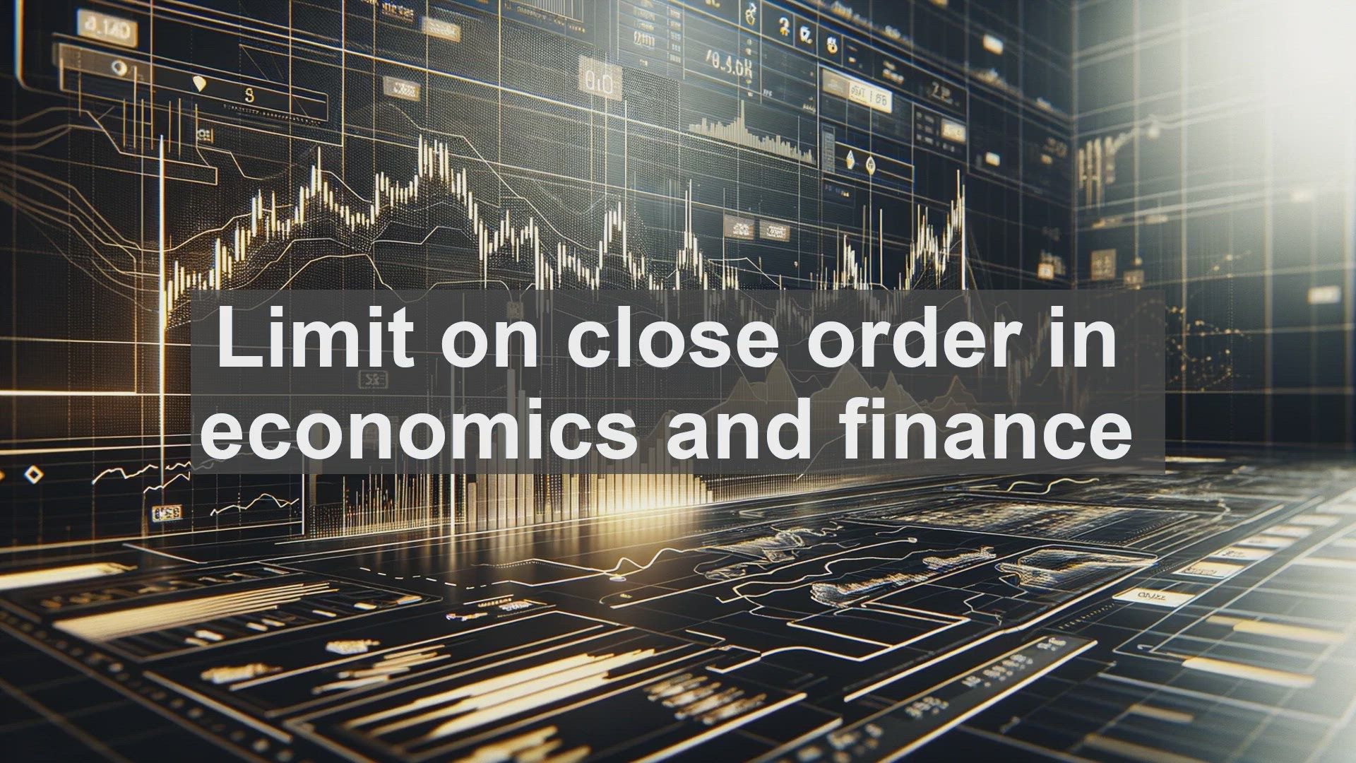 'Video thumbnail for Limit on close order in economics and finance'