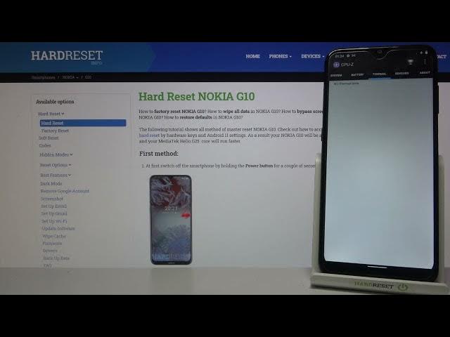Video thumbnail for CPUZ Pro Specs Benchmark on Nokia G10 – Device Specification