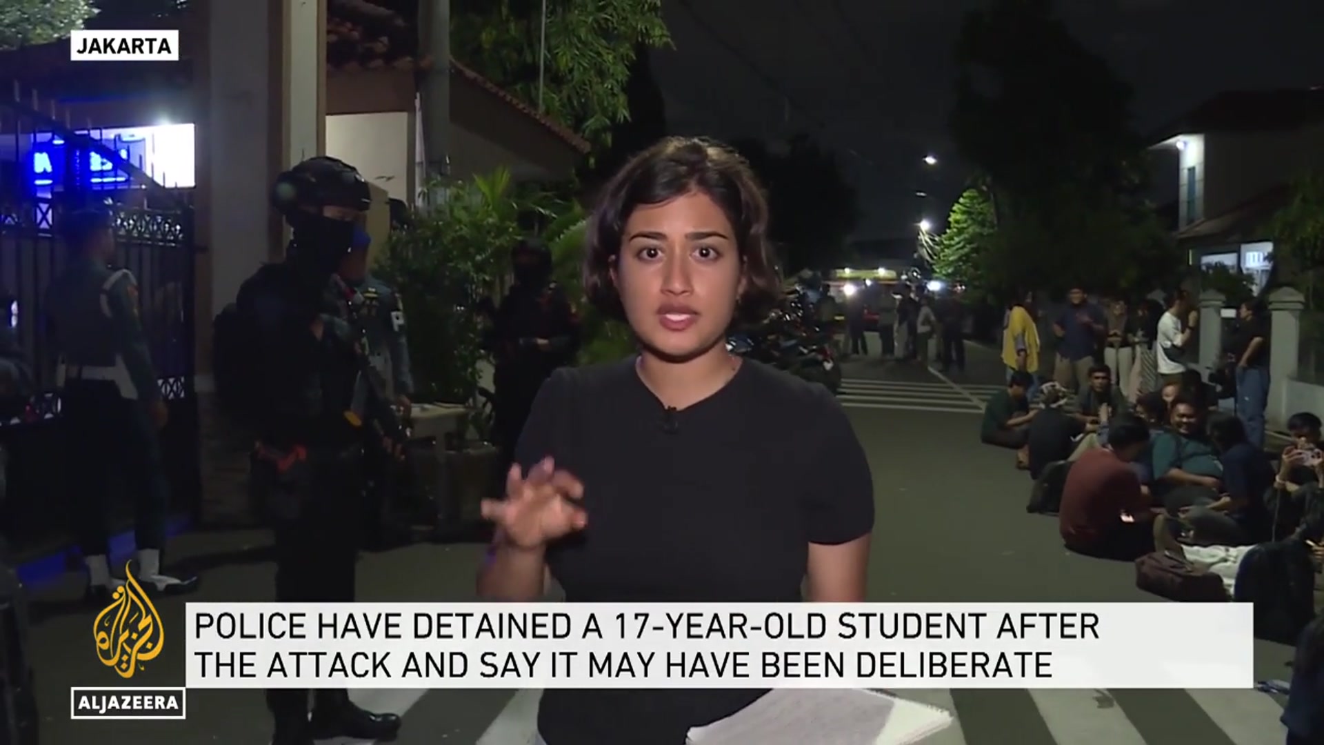 'Video thumbnail for Explosions at Jakarta School: Dozens of Students Injured During Prayer Gathering'