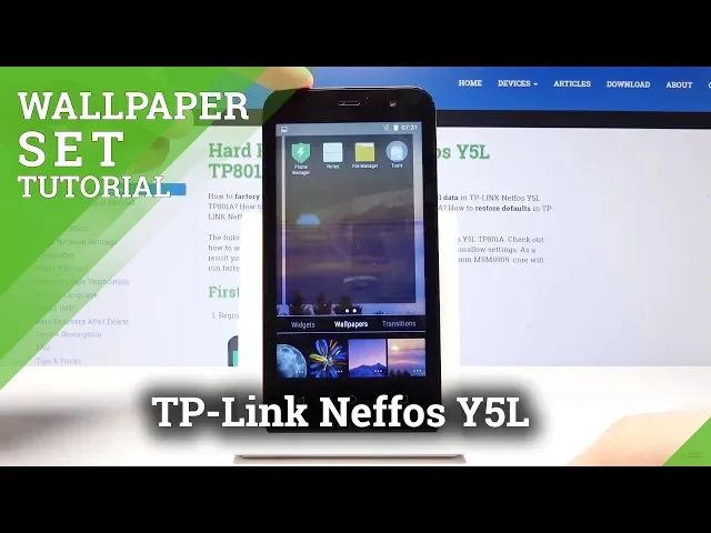 Video thumbnail for How to Pick Wallpaper Image on TP-Link Neffos Y5L - Change Screen Wallpaper