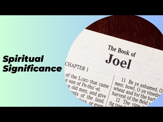'Video thumbnail for The Spiritual Significance of the Book of Joel: An Exploration'