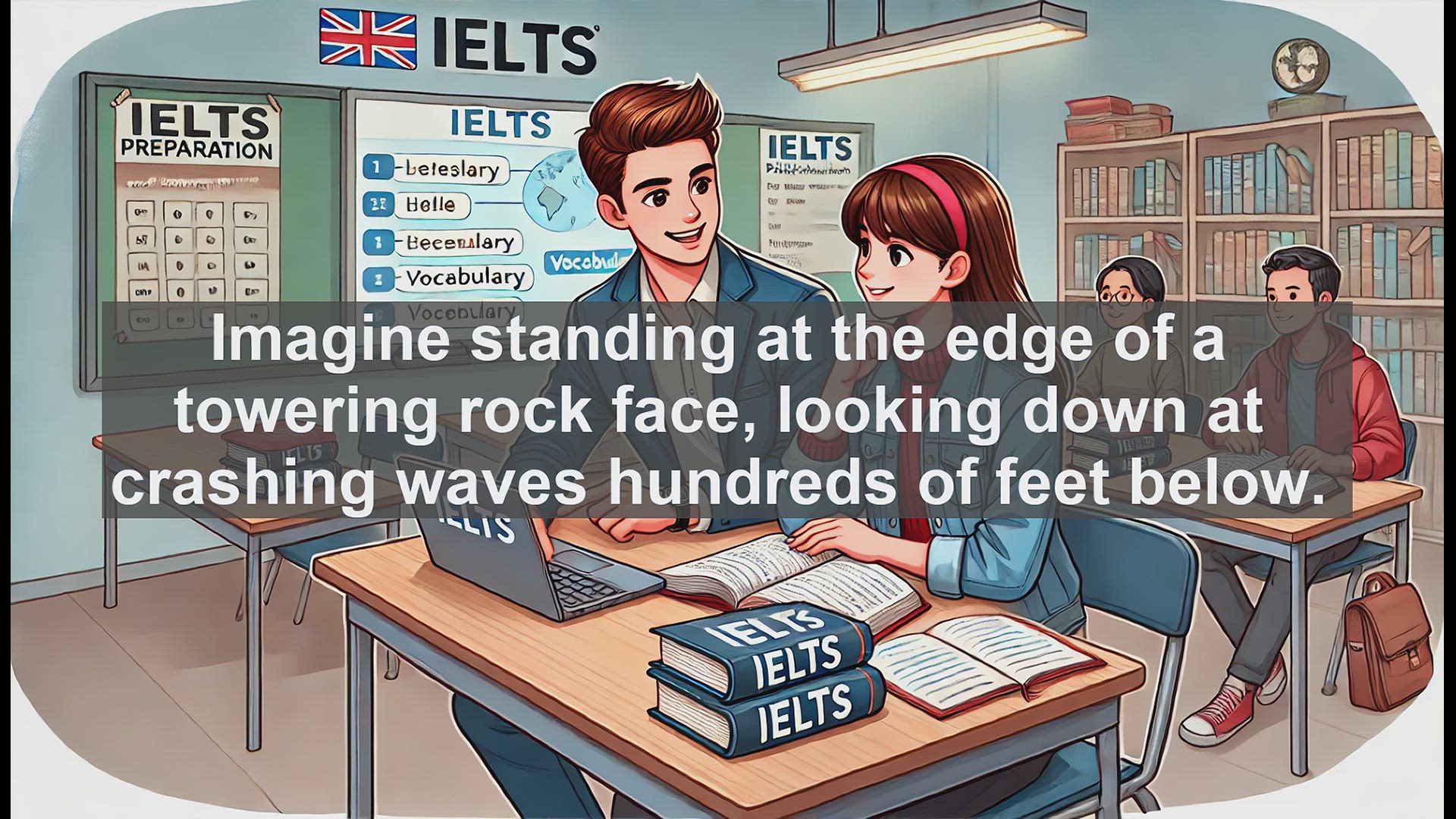 'Video thumbnail for 2500 Must Know IELTS 6.5 Vocabulary - IELTS Vocabulary: Understanding and Using the Word 'Cliff''