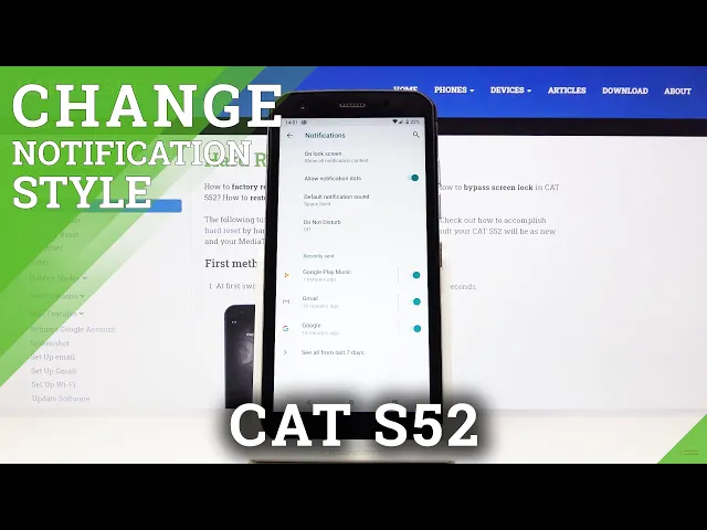 Video thumbnail for How to Allow Notification Dots in CAT S52 – Notifications Settings