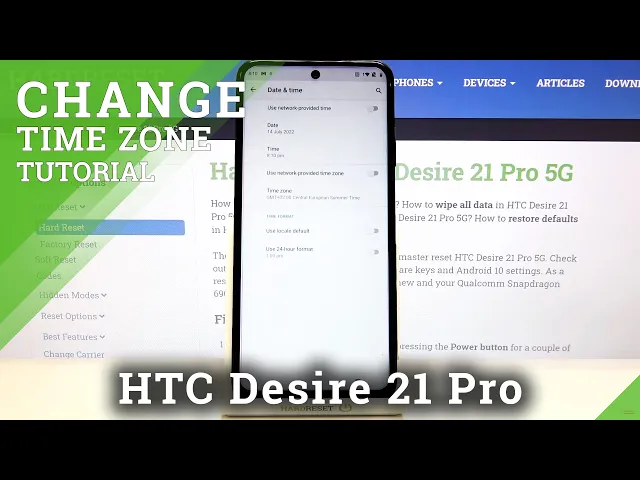 Video thumbnail for How to Change Date & Time in HTC Desire 21 Pro 5G – Manage Time Settings